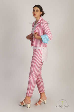 NK PINK DIGITAL LINING BLAZER SET