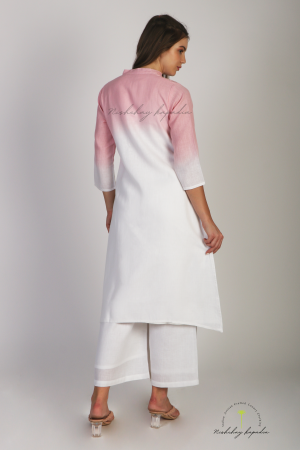 NK LINEN GLASS SHADED KURTI SET