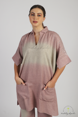 NK LINEN SHADED COIN KAFTAN STYLE CORD SET