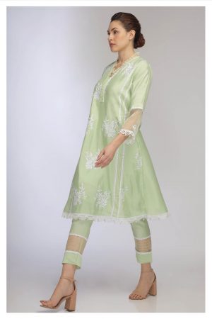 NK GREEN PAKISTANI SUIT SET