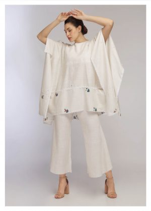 NK LINEN PONCHO CORD SET