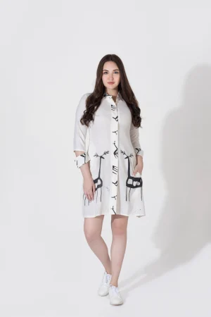 NK RAINDEER PRINTED DRESS