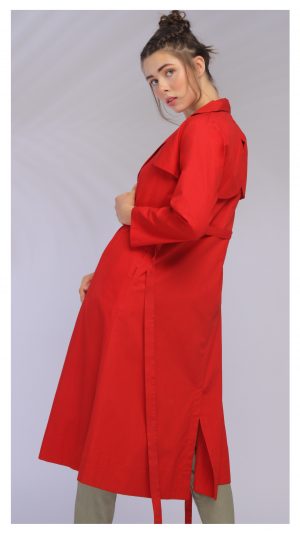 NK RED LONG JACKET SET